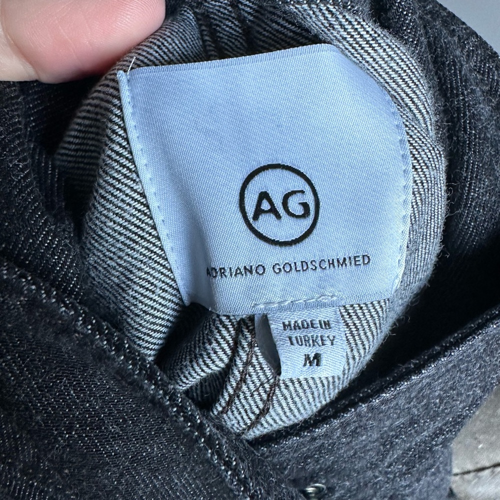 AG Jeans Denim Mock Neck Jacket Size Medium - Picture 2 of 7